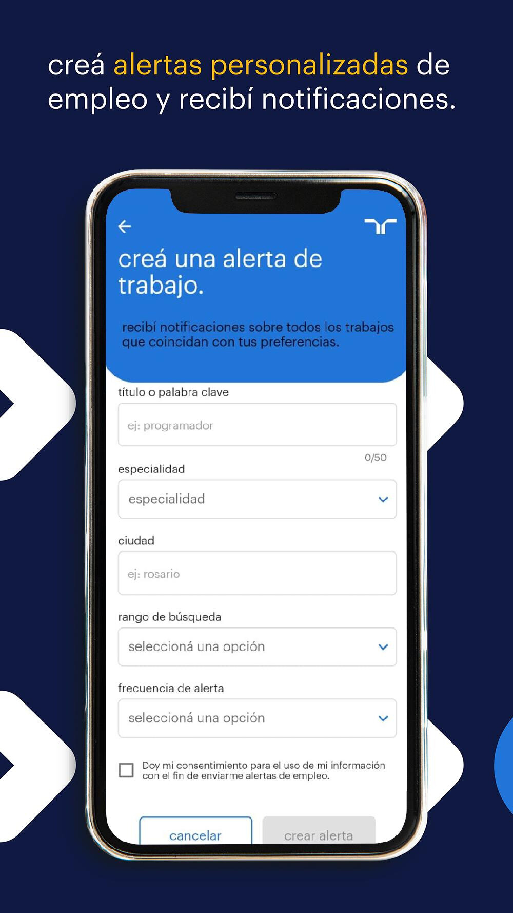 crea alertas personalizadas